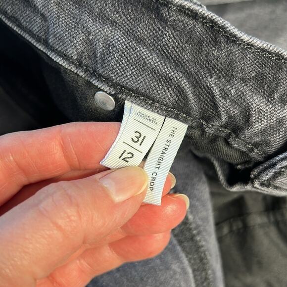 LOFT Black The Straight Crop Jeans - Picture 4 of 9